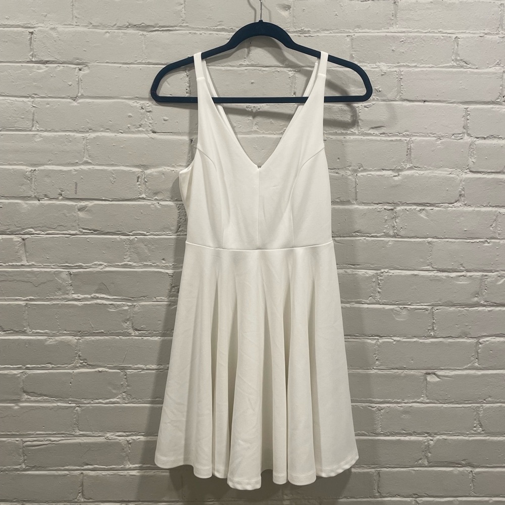 Off-white skater dress from Lulu’s!